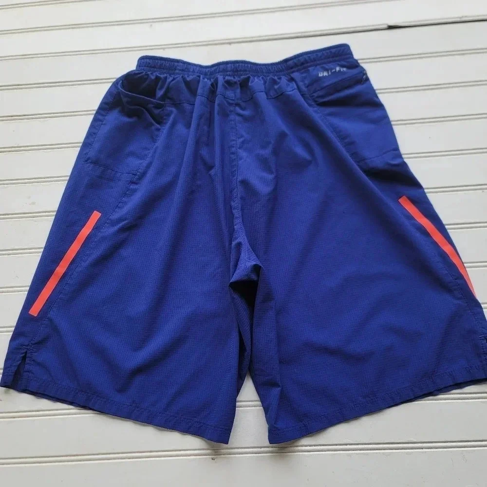 Nike Blue Running Shorts Youth Dri Fit Active Sports Blue Sz M